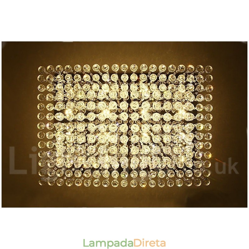 Luminária pendente de cristal moderna para teto, lustre interno, luminárias e acessórios