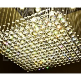 Luminária pendente de cristal moderna para teto, lustre interno, luminária de iluminação