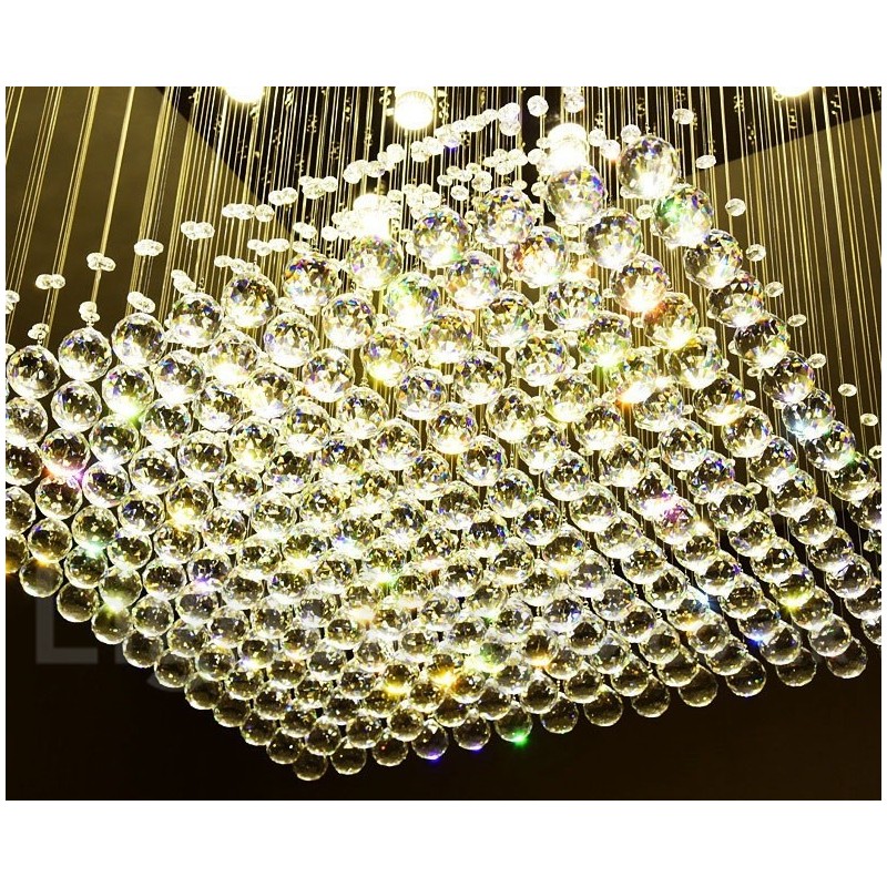 Luminária pendente de cristal moderna para teto, lustre interno, luminária de iluminação