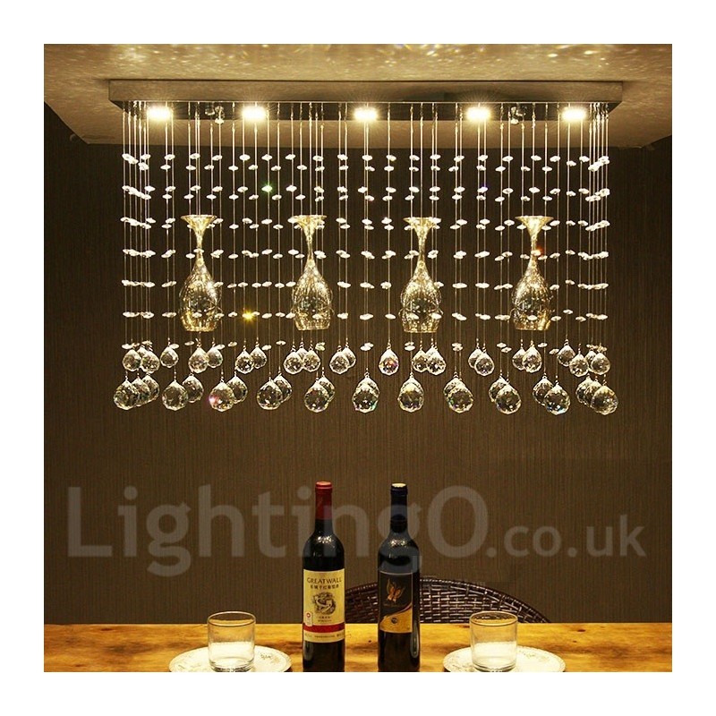 5 luzes modernas de cristal pingente de teto luz lustre interno lâmpadas de iluminação luminária