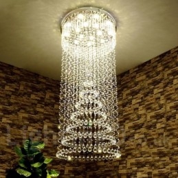 Luminária pendente de cristal moderna para teto, lustre interno, luminárias e acessórios