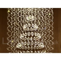Luminária pendente de cristal moderna para teto, lustre interno, luminárias e acessórios