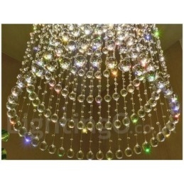 Luminária pendente de cristal moderna para teto, lustre interno, luminárias e acessórios