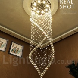 Extra grande moderno cristal teto pingente luz interior lustre iluminação lâmpadas luminárias