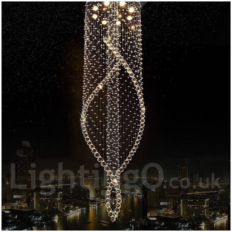 Extra grande moderno cristal teto pingente luz interior lustre iluminação lâmpadas luminárias