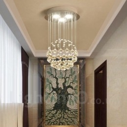 3 Luzes Modernas de Cristal Pendente de Teto Lustre Interno Luminárias Luminárias Luminárias