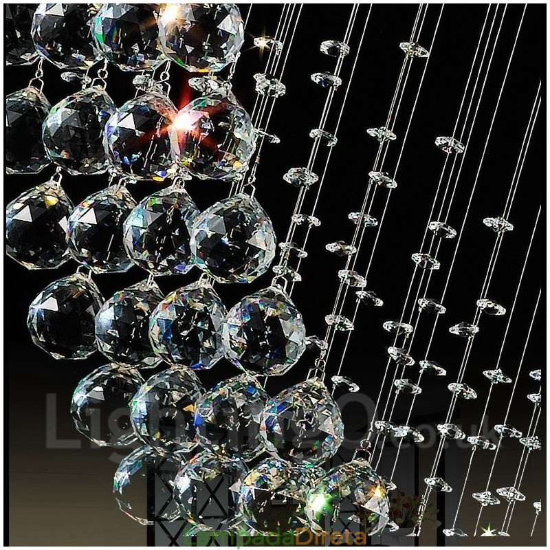 3 Luzes Modernas de Cristal Pendente de Teto Lustre Interno Luminárias Luminárias Luminárias