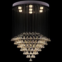 7 luzes modernas de cristal pingente de teto luz lustre interno lâmpadas de iluminação luminárias