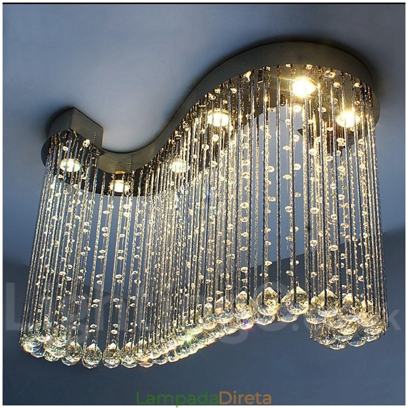 6 luzes modernas de cristal pingente de teto luz lustre interno iluminação lâmpadas luminárias