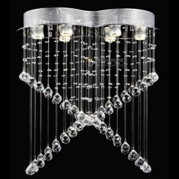 6 luzes modernas de cristal pingente de teto luz lustre interno iluminação lâmpadas luminárias