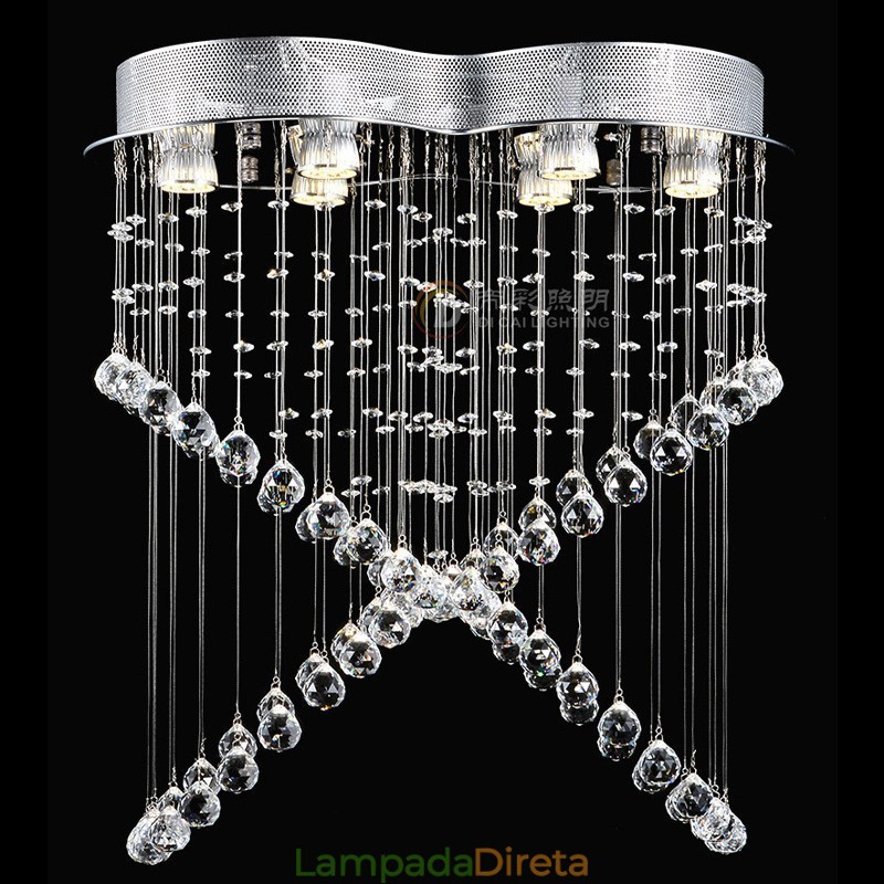 6 luzes modernas de cristal pingente de teto luz lustre interno iluminação lâmpadas luminárias