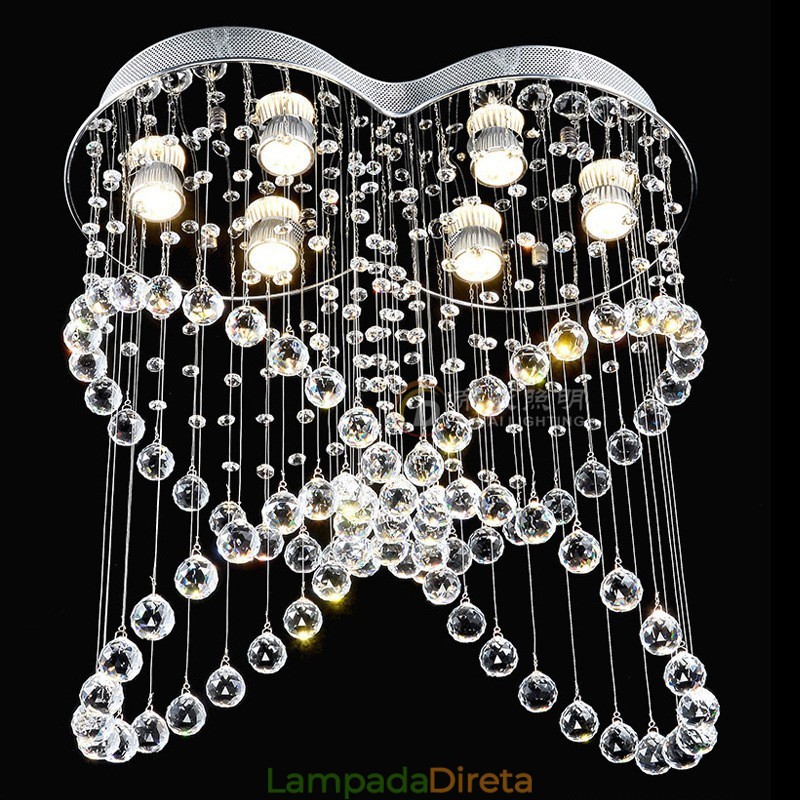 6 luzes modernas de cristal pingente de teto luz lustre interno iluminação lâmpadas luminárias