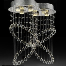 6 luzes modernas de cristal pingente de teto luz lustre interno iluminação lâmpadas luminárias