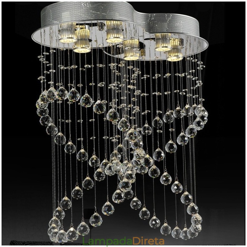 6 luzes modernas de cristal pingente de teto luz lustre interno iluminação lâmpadas luminárias