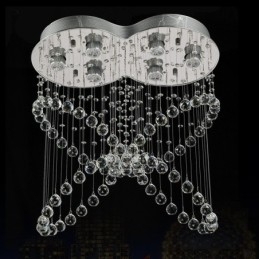 6 luzes modernas de cristal pingente de teto luz lustre interno iluminação lâmpadas luminárias