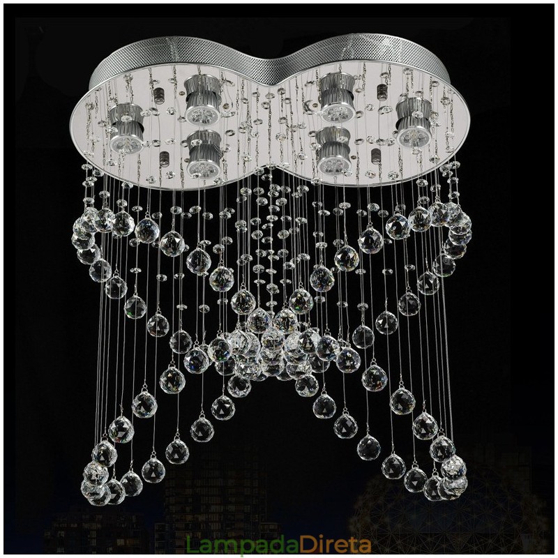 6 luzes modernas de cristal pingente de teto luz lustre interno iluminação lâmpadas luminárias