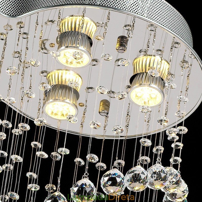 6 luzes modernas de cristal pingente de teto luz lustre interno iluminação lâmpadas luminárias