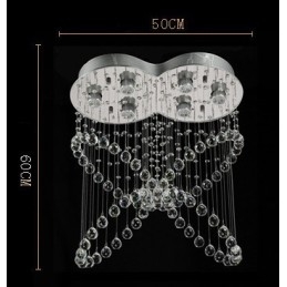 6 luzes modernas de cristal pingente de teto luz lustre interno iluminação lâmpadas luminárias