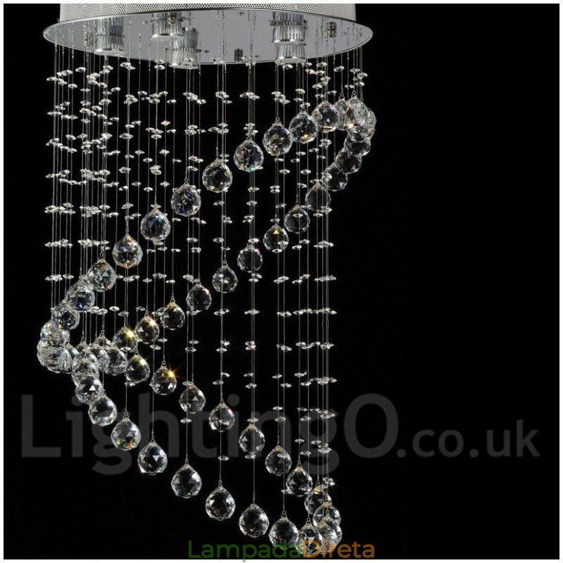 5 luzes modernas de cristal pingente de teto luz lustre interno iluminação lâmpadas luminárias