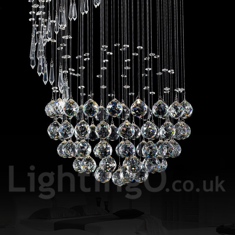6 luzes modernas de cristal pingente de teto luz lustre interno iluminação lâmpadas luminárias