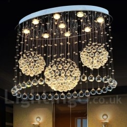 9 luzes modernas de cristal pingente de teto luz lustre interno iluminação lâmpadas luminárias