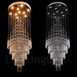 10 luzes modernas de cristal pingente de teto luz lustre interno iluminação lâmpadas luminárias