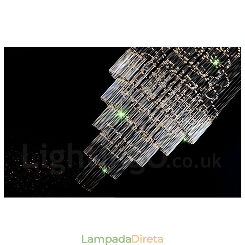 10 luzes modernas de cristal pingente de teto luz lustre interno iluminação lâmpadas luminárias