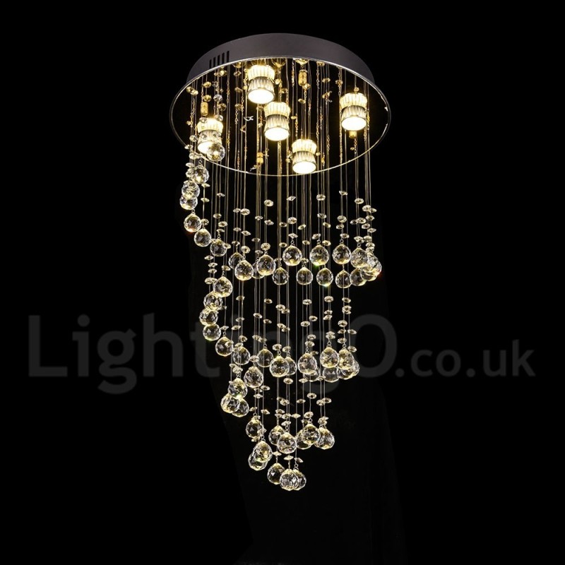 5 luzes modernas de cristal pingente de teto luz lustre interno lâmpadas de iluminação luminárias