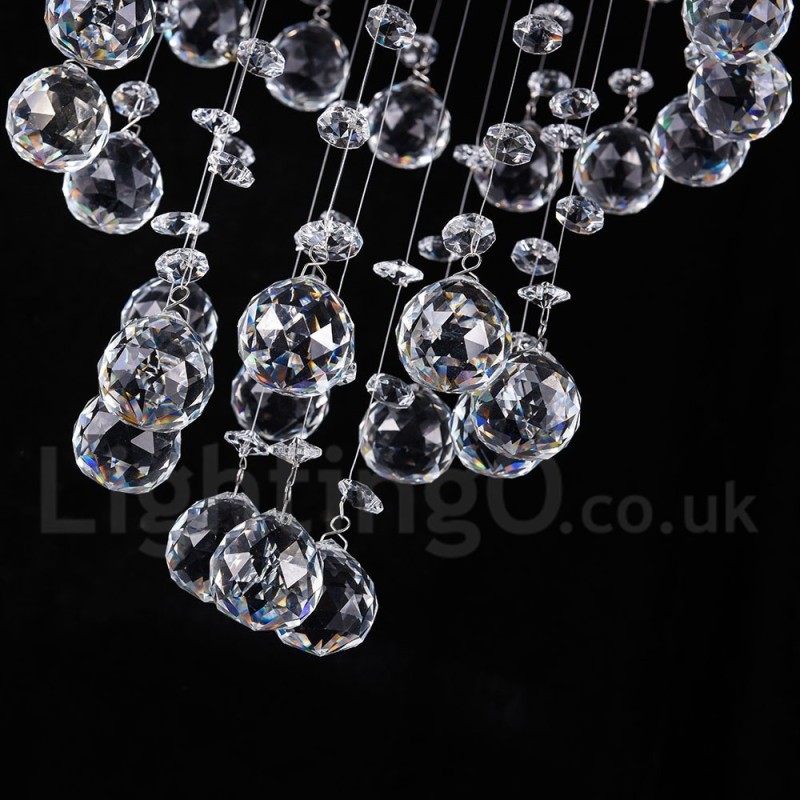 5 luzes modernas de cristal pingente de teto luz lustre interno lâmpadas de iluminação luminárias