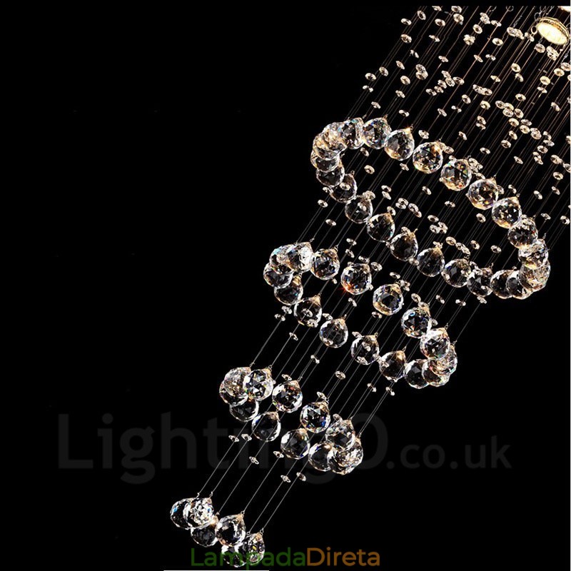 5 luzes modernas de cristal pingente de teto luz lustre interno lâmpadas de iluminação luminárias