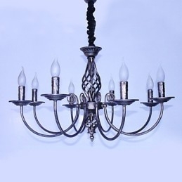 Retro Designers Candle Style Outros Lustre de Metal