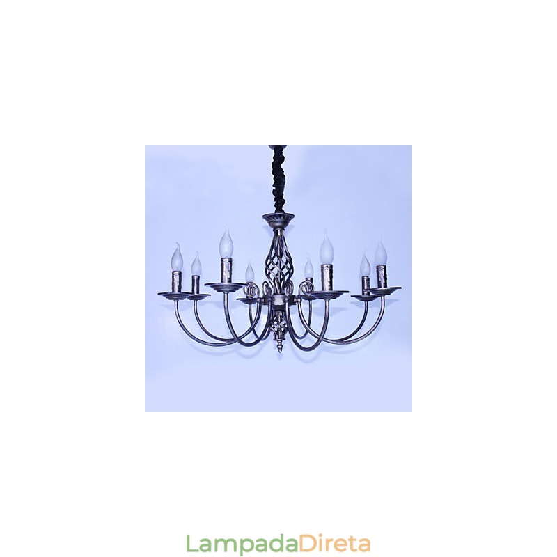 Retro Designers Candle Style Outros Lustre de Metal