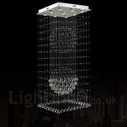 9 luzes modernas de cristal pingente de teto luz lustre interno iluminação lâmpadas luminárias
