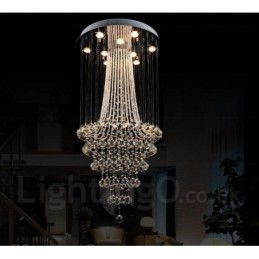 9 luzes modernas de cristal pingente de teto luz lustre interno iluminação lâmpadas luminárias