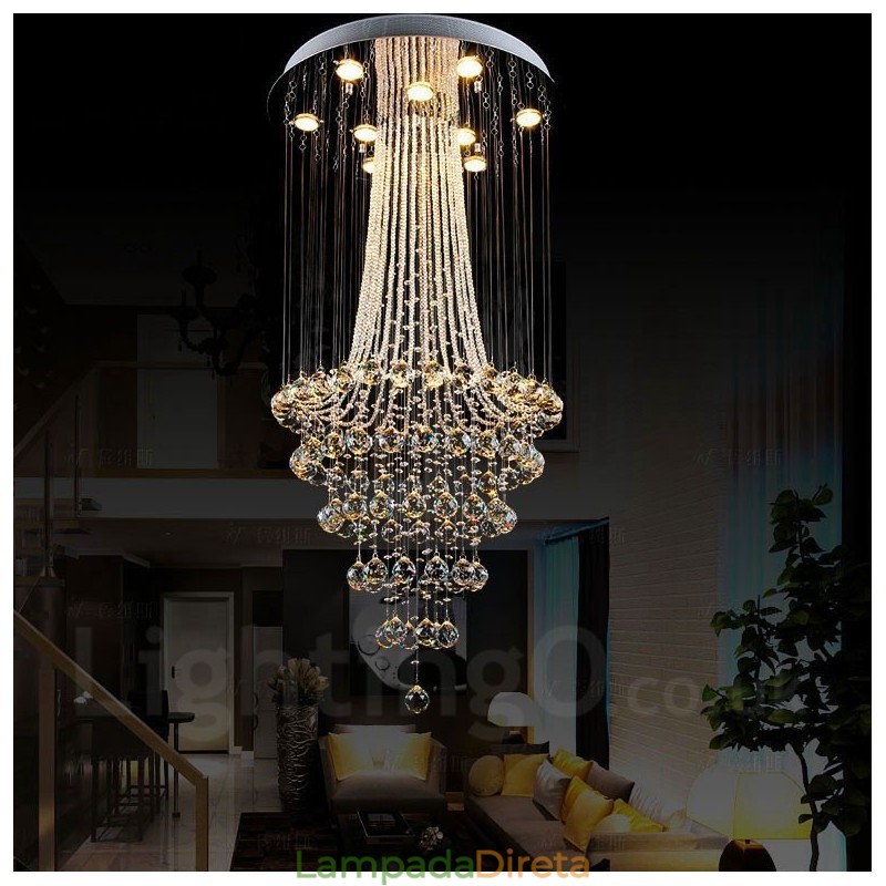 9 luzes modernas de cristal pingente de teto luz lustre interno iluminação lâmpadas luminárias