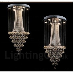 9 luzes modernas de cristal pingente de teto luz lustre interno iluminação lâmpadas luminárias