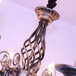 Retro Designers Candle Style Outros Lustre de Metal