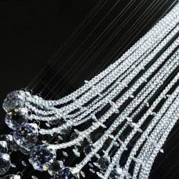 9 luzes modernas de cristal pingente de teto luz lustre interno iluminação lâmpadas luminárias