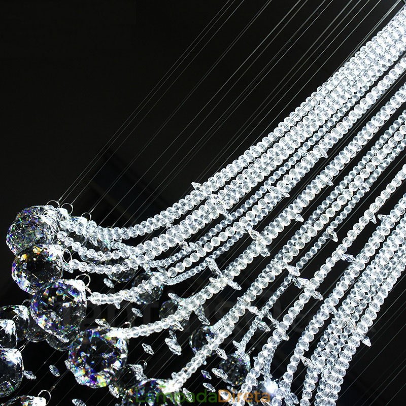 9 luzes modernas de cristal pingente de teto luz lustre interno iluminação lâmpadas luminárias