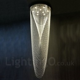 9 luzes modernas de cristal pingente de teto luz lustre interno iluminação lâmpadas luminárias
