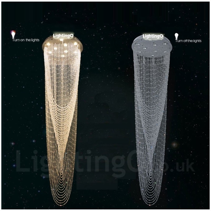 9 luzes modernas de cristal pingente de teto luz lustre interno iluminação lâmpadas luminárias