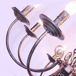 Retro Designers Candle Style Outros Lustre de Metal