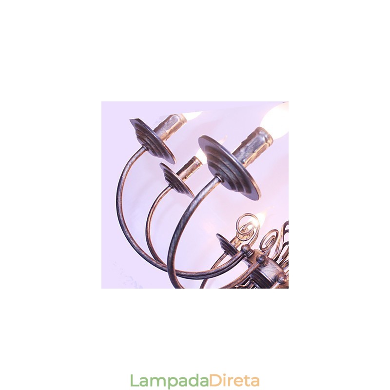 Retro Designers Candle Style Outros Lustre de Metal