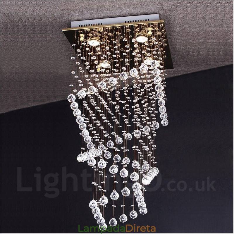 4 luzes modernas de cristal pingente de teto luz lustre interno iluminação lâmpadas luminárias