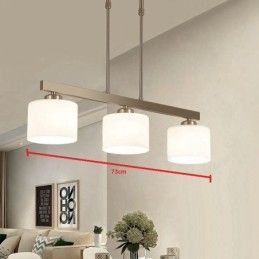 3 luzes modernas cromadas pendentes lustre interno luminárias suspensas para casa luminárias com cúpulas de vidro