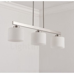 3 luzes modernas cromadas pendentes lustre interno luminárias suspensas para casa luminárias com cúpulas de vidro