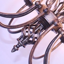Retro Designers Candle Style Outros Lustre de Metal