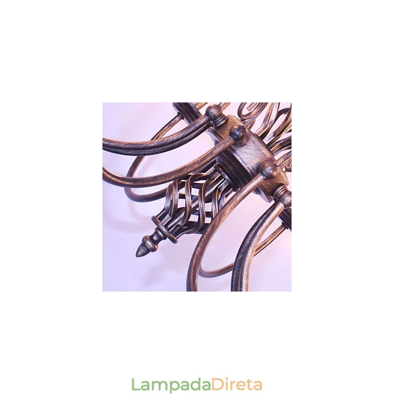 Retro Designers Candle Style Outros Lustre de Metal