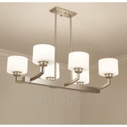6 luzes modernas cromadas pendentes lustre interno luminárias suspensas para casa luminárias com cúpulas de vidro