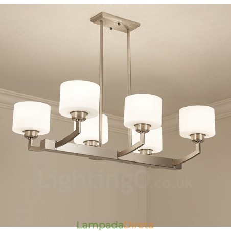 6 luzes modernas cromadas pendentes lustre interno luminárias suspensas para casa luminárias com cúpulas de vidro 6 luzes modernas cromadas pendentes lustre interno luminárias suspensas para casa luminárias com cúpulas de vidro